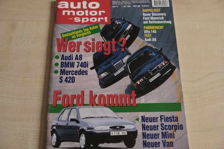 Deckblatt Auto Motor und Sport (14/1994)